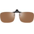thumbnail image 1 of Gafas de Sol Clip-On Polarizadas CAXMAN Marrón para Sobre Lentes con Prescripción, 1 of 6