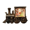 thumbnail image 2 of ZZkhGO Santa Claus Water Train, Painted Christmas Night Light, Interactive Moving Ornament with Flooded Base Battery, 2 of 6
