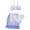 Light Purple, variant on lnmuld Kids Swimsuits Swimsuit Set for Girls Gradient Scale Design with Top and Skirt Beach Pool Three Piece Outfit Size:5-6 Years