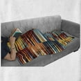 thumbnail image 6 of Retro Soft Flannel Fleece Blanket, Long Sharp Edged Horizontal Triangles on Different Color Blocks Creative and Abstract, Cozy Plush for Indoor and Outdoor Use, 70" x 90", Multicolor, by Ambesonne, 6 of 6