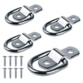 thumbnail image 3 of 4 Uds 3/8 Anillos en D Resistentes Anclas Amarre 2400LBS Anillo Retención Clip Remache, 3 of 7