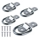 thumbnail image 3 of 4 Uds 3/8 Anillos en D Resistentes Anclas Amarre 2400LBS Anillo Retención Clip Remache, 3 of 7