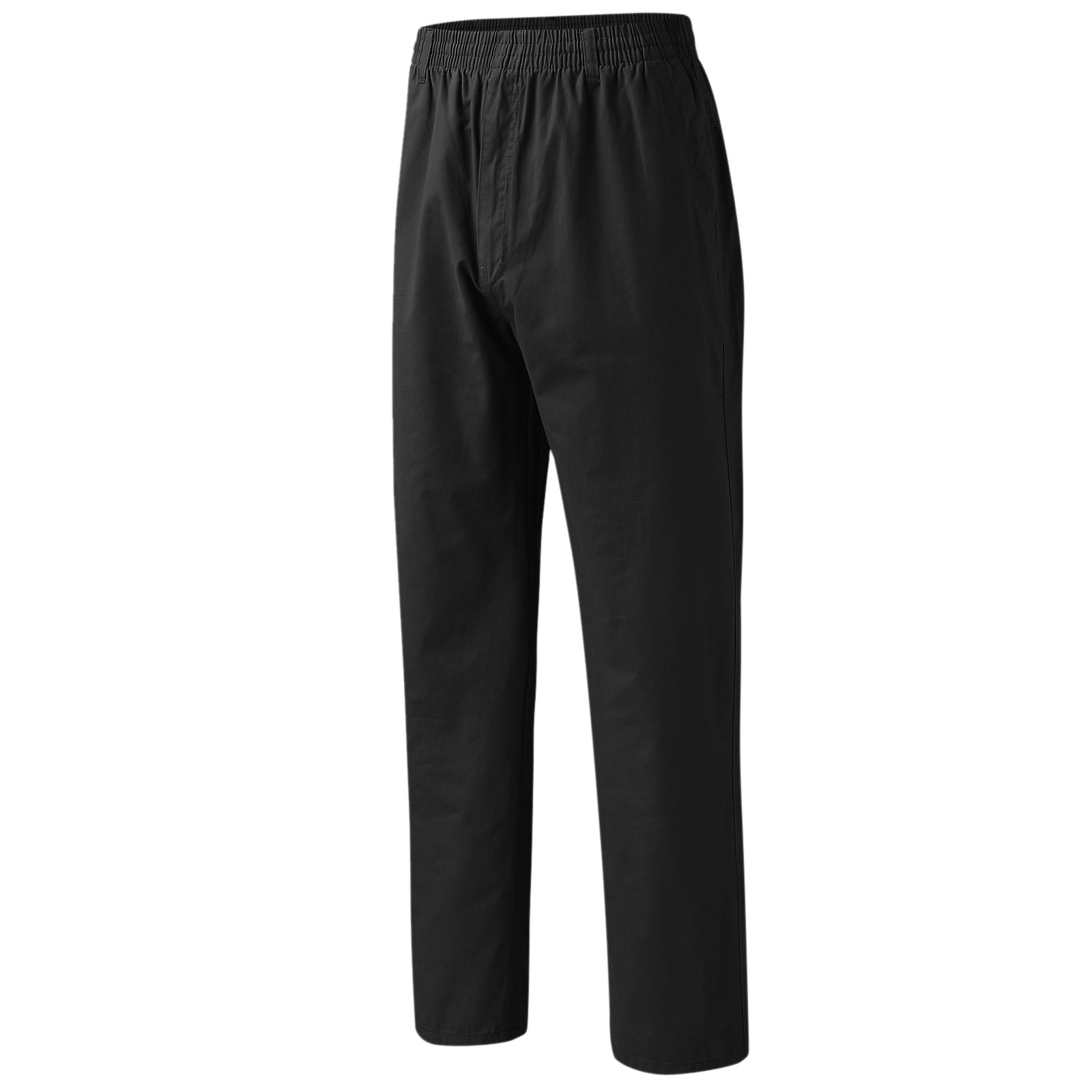 Mens Fat Loose Cotton Pants Leisure trousers Elastic waist