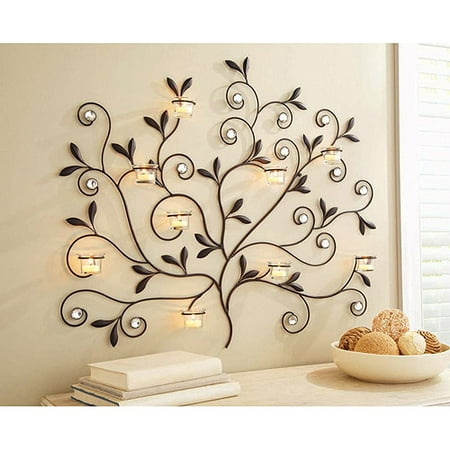 Better Homes and Gardens Tree Votive Sconce Oil Rubbed 