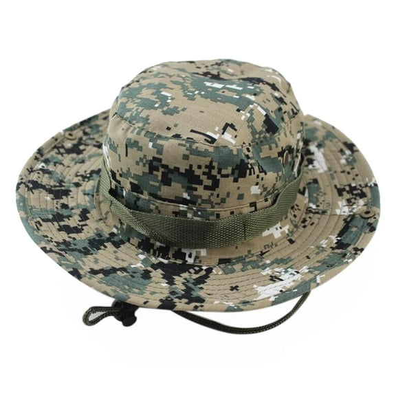 TAILTOSS 1Set Camo Boonie Hat Boonie Hats Camouflage Cotton Polyester Hunting Camo Hat Unisex