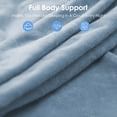 thumbnail image 4 of QUEEN ROSE Pregnancy Pillows, U Shaped Full Body Pillow for Sleeping Support, 55 Inch Maternity Pillow for Pregnant Women with Removable Velvet Cover, Blue, 4 of 9
