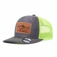 thumbnail image 3 of Vergiac Hunting Season Elk, Gun & Hunting Dog Leather Patch Mesh Trucker Hat, Men Breathable Adjustable Baseball Cap for Travel Outdoor Daily Outfits, 3 of 6