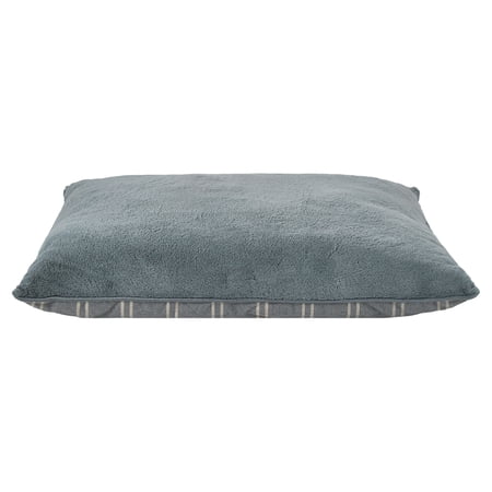 Vibrant Life Large Reversible Pillow Pet Bed, Gray, 38" x 28"