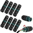 thumbnail image 1 of Connecteurs Électriques Extérieurs Étanches 2 Voies - Lot de 8_IP68, 1 of 5
