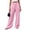 *Hot Pink, variant on ClodeEU Women's High Waist Wide Leg Pants ,Casual Loose Flow Palazzo Trousers with Pockets ,Women's Plus L