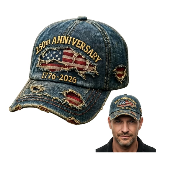 United States 250th Anniversary Hat 1776–2026, Patriotic Baseball Cap, Unisex July 4th Freedom Hat