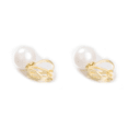 thumbnail image 4 of Airokiy Fake Pearl Clip On Earrings For Women Silver Non Pierced Platinum Plated Earrings Hypoallergenic Silver Clips Trendy Wedding Jewelry for Women, 4 of 5