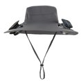 thumbnail image 2 of Women Sun Hat Wide Brim Cap Solar Fan Sports Summer Lightweight Breathable Adjustable Visor Cap, 2 of 9