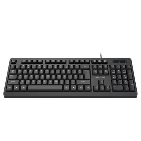 Teclado Alambrico Usb 105 Teclas Negro Spk6234