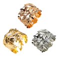 thumbnail image 3 of Juego de anillos para servilletas YONGSHENG hoja de aleación 6 uds, 3 of 5