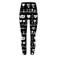 thumbnail image 6 of Jsaierl Womens Leggings High Waist Love Heart Print Tights Casual Legging Pants Stretch Soft Gym Leggings Valentines Day Gifts for Women, 6 of 6