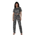 thumbnail image 3 of Women's casual leopard print outerwear and loungewear set, 3 of 6