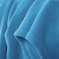 thumbnail image 5 of Sedona House Microfiber Soft Warm Lightweight Flannel Fleece Blanket 90x90 Queen Size Light blue, 5 of 7