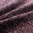 thumbnail image 3 of OctoRose Full Size 3 Side Zipper Premium Upholstery Thick Linen Wine Mixed Futon Cover (Linen-Wine), 3 of 4