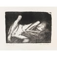 thumbnail image 2 of Otto Mueller 24x19 Gold Ornate Framed and Double Matted Museum Art Print Titled - Girl on the Couch (1919), 2 of 4