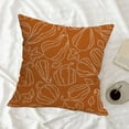 thumbnail image 6 of Fall Autumn Pumpkin Throw Pillows Cover Set of 2,Orange Pumpkins Thanksgiving Outdoor Pillow Covers 18x18 Inch Harvest Linen Decorative Pillow Cases for Home Bedroom Couch Sofa Decor, 6 of 6