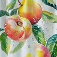 thumbnail image 5 of Creowell  Colorful Peach Shower Curtain Fall Shower Curtains for Bathroom, Waterproof Thickened Fabric Shower Curtain Cute Fruit Shower Curtain Orange Bathroom Decor 60x72, 5 of 7