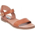 thumbnail image 2 of Steve Madden Women's Dina Women's Casual Leather Ankle Strap Flat Sandal, 2 of 6