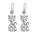 thumbnail image 2 of YYKihy Fashion Earrings Stainless Steel Round Earrings Women Creative Earrings Diamond Dangling Crystal Earrings For Women, 2 of 6