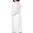 thumbnail image 4 of Cotton Paradise Mens and Womens Robe, Warm Fleece Unisex Bathrobes, Soft Plush House Robes, Medium-Large, Cotton White, 4 of 7