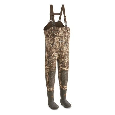 Guide Gear Men s Camo Insulated Chest Waders with Boots for Fishing and Hunting 1000 Gram Stout Sizes