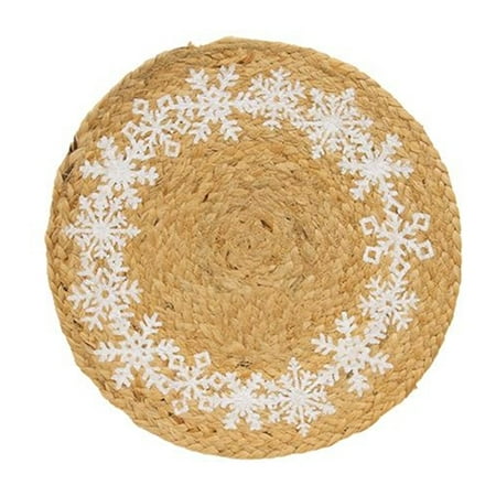 

CWI Gifts Snowflake Ring Jute Table Mat