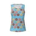 thumbnail image 4 of Haiem Cute Donut Workout Tank Tops for Women, Athletic Sports Slim-Fit Tank Tops, Compression Sleeveless Dry Fit Shirts,Athletic Shirt-Medium, 4 of 9