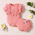 thumbnail image 2 of Mercatoo Toddler Clothes for Girls I𝐧fant Clothes Set Solid Color Clothes Set 𝐌onogrammed 𝐆ift Baby Girl, 2 of 7