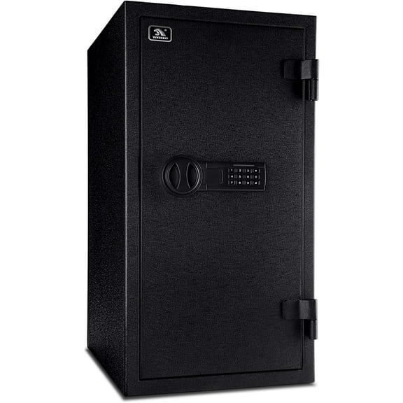 Tigerking Large Fireproof Safe, 3.47 Cu ft Steel Home Safe Box with Digital Lock and Adjustable Shelves for Home and Office
