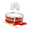 thumbnail image 1 of HILABEE Snare Drum Set Musical Instrument Bright Tone Professional 13 inch with Gloves Red Yellow, 1 of 9