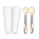 thumbnail image 1 of Cubiertos para bebés Hukapapa: cucharas y tenedores para aprender a alimentarse por sí solos con mangos flexibles, 1 of 5