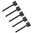 thumbnail image 1 of Uxcell M6 0.12''x0.79'' Tornillo de Pulgar 1.18'' Tornillos de Varilla Métricos Hilo Parcial Plástico Negro 10 Pcs M4 x1.77" 5, 1 of 3