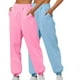 thumbnail image 1 of Puntoco 2 Pantalones De Chándal Informales De Color Sólido Para Mujer, Mallas Sueltas Para El Hogar, Pantalones Deportivos Rosa S (Enviado Con Cambio De Código M), 1 of 6