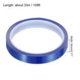 thumbnail image 2 of Uxcell Blue Heat Tape, 1 Roll 18mmx33m 108ft High Temperature Heat Resistant Tape for Sublimation, 2 of 6