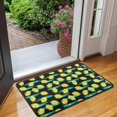 thumbnail image 2 of Yellow Lemon Fruit Slices Black Pattern Door Rugs,Washable Non Slip Door Mats Indoor,Decorative Door Mats,Entry Mat Indoor for Entrance,Bedroom,Kitchen,Bathroom,30"x17", 2 of 6