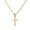 Gold, variant on Cross Necklace for Men - Fathers Day Gift, 14K Gold Plated Silver Black Beveled Edge Cross Chain Necklace Stainless Steel Cuban Link Chain for Men Christian Jewelry Religious Gifts