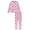 pink, variant on JoJo Siwa Girls' 2-Piece Thermal Pajamas - pink, 6 - 6x (Little Girls)