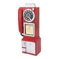 thumbnail image 2 of Modelo de teléfono decorativo de moda clásico vintage exquisito modelo de teléfono de resina decoración para bar rojo, 2 of 14