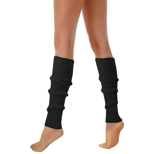 Leg Warmers For Women Neon Ribbed Leg Socks Stylish Accessories Colorful Fluorescent Wool Knitted Sock Sleeves