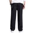 thumbnail image 5 of BXSRUTA Men's Elastic Waist Pants With Pockets Comfort Fit Casual Full Length Solid Color Trousers, 5 of 6