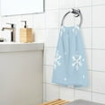 thumbnail image 6 of Snowflakes Pattern Set of 2 Pure Cotton Towels, 16'' x 28'', Highly Absorbent and Soft, 6 of 8