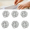 thumbnail image 1 of 50Pcs en Forme de Rose Trombones, Clip Signet en Métal Mignon avec Boîte de Rangement pour l'Organisation de Bureau de Classification de Fichiers, 1 of 8