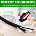Cable Sleeve Split-sleeving 30ft-1/2inch Cord Management Wire Protector ...