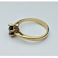 thumbnail image 3 of 2Ct Round Cut Simulated Red Garnet Women's Wedding Ring 14K Yellow Gold Plated, 3 of 5
