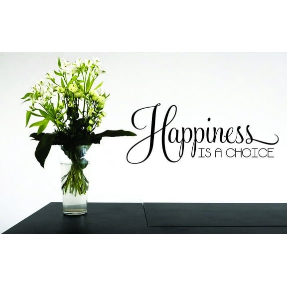 Wall Design Pieces Happiness Is A Choice Quote 8x20 Inches